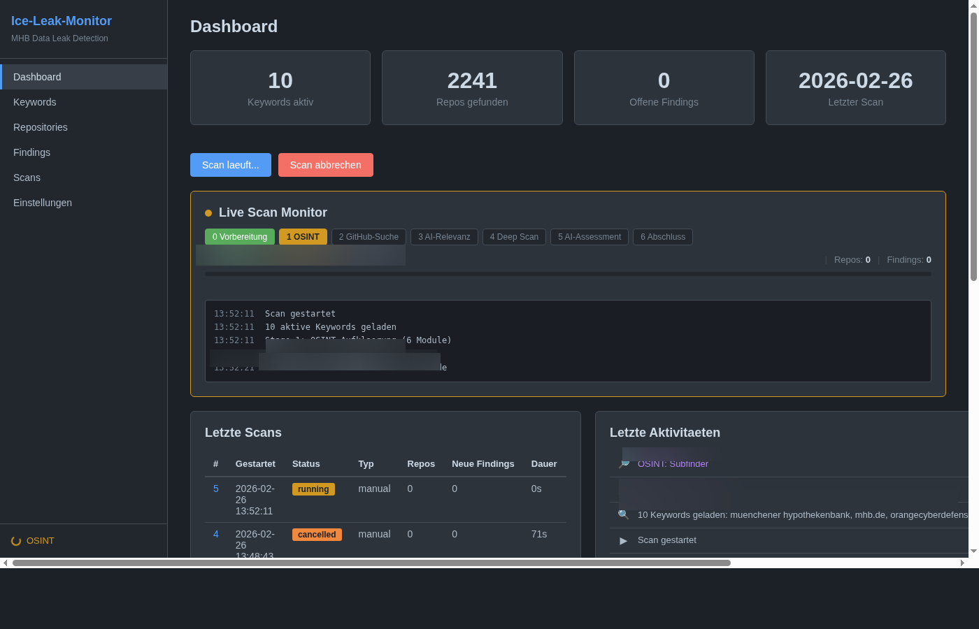 Dashboard